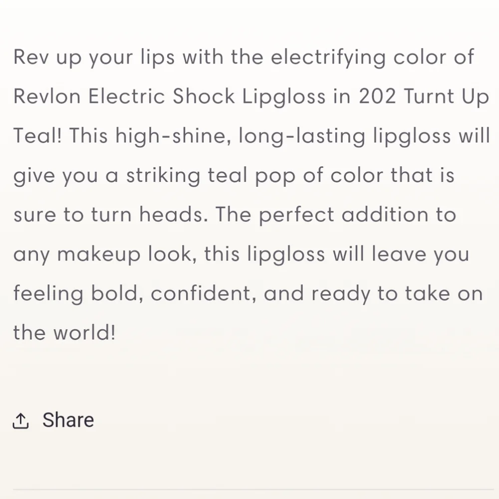 🆕️Revlon Electric Shock Lip Lacquer #202 Turnt Up Teal